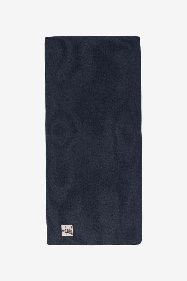 WomenMen Blue Patch Because Scarf Ecoalf Hats And Scarves