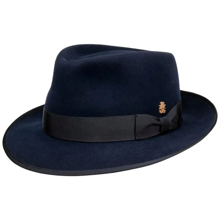 WomenMen Bogart Hats Mayser Marcelo Bogart Wool Felt Hat Zechbauer Dark Blue