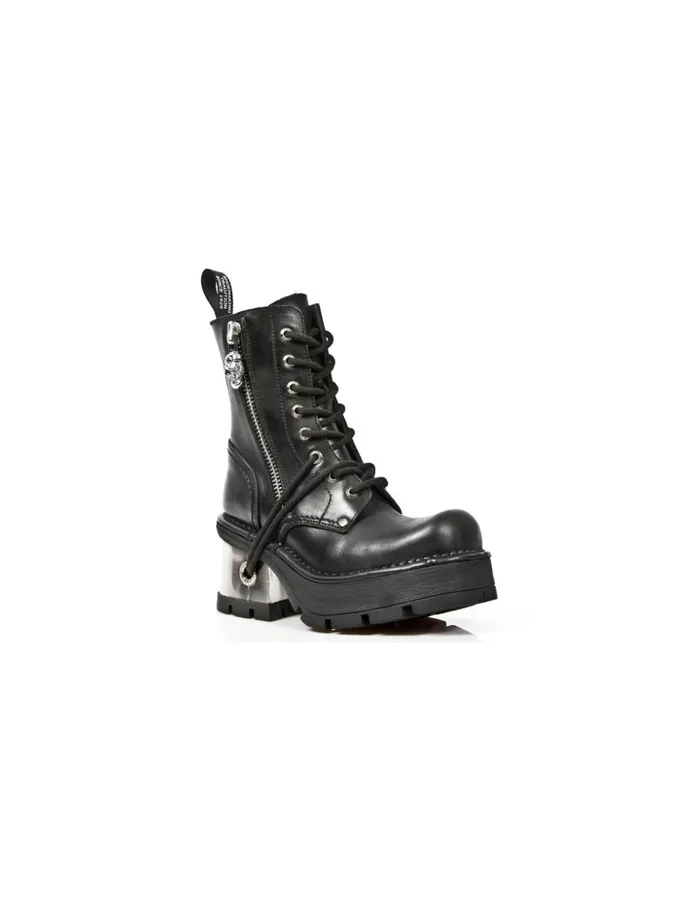 WomenMen Boot Metallic M1046C1 New Rock Boots