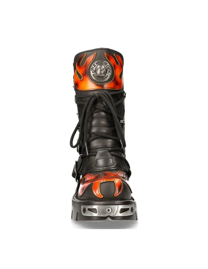 WomenMen Boot Metallic M107S1 New Rock Boots WomenMen Boot Metallic M107S1 New Rock Boots