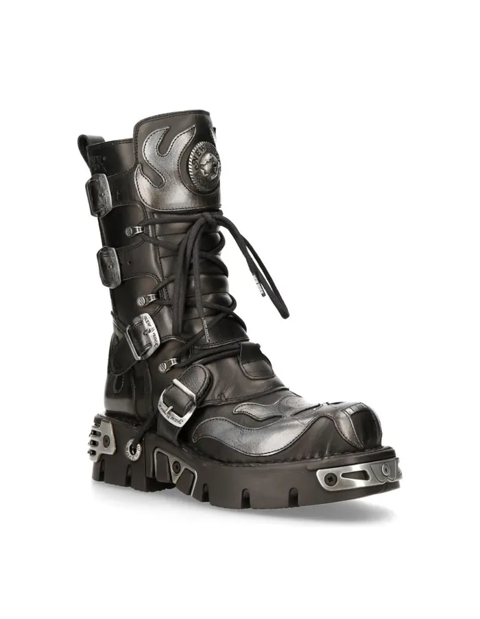 WomenMen Boot Metallic M107S2 New Rock Boots WomenMen Boot Metallic M107S2 New Rock Boots