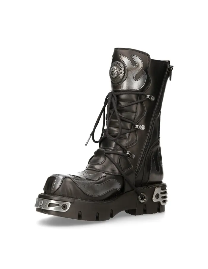 WomenMen Boot Metallic M107S2 New Rock Boots WomenMen Boot Metallic M107S2 New Rock Boots