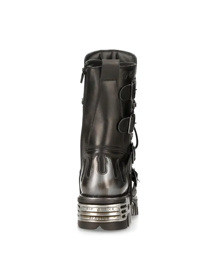 WomenMen Boot Metallic M107S2 New Rock Boots WomenMen Boot Metallic M107S2 New Rock Boots