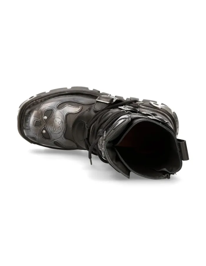 WomenMen Boot Metallic M107S2 New Rock Boots WomenMen Boot Metallic M107S2 New Rock Boots