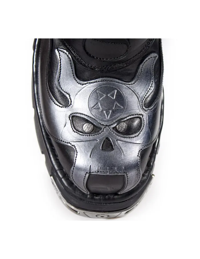 WomenMen Boot Metallic M107S2 New Rock Boots WomenMen Boot Metallic M107S2 New Rock Boots