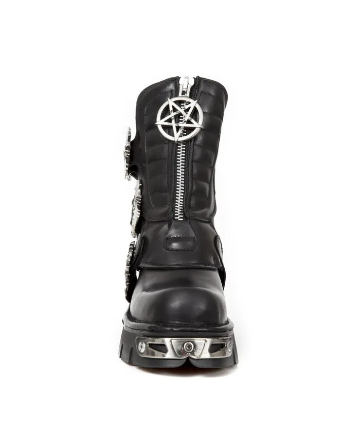 WomenMen Boot Metallic M1486C1 New Rock Boots WomenMen Boot Metallic M1486C1 New Rock Boots