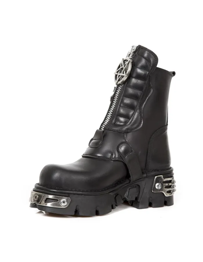 WomenMen Boot Metallic M1486C1 New Rock Boots WomenMen Boot Metallic M1486C1 New Rock Boots