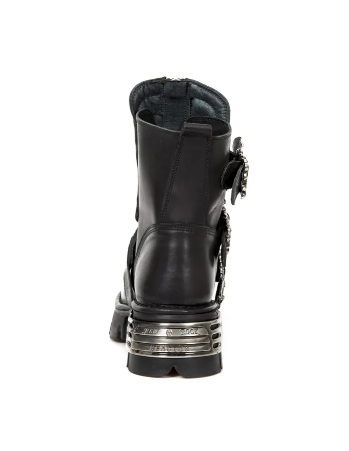 WomenMen Boot Metallic M1486C1 New Rock Boots WomenMen Boot Metallic M1486C1 New Rock Boots