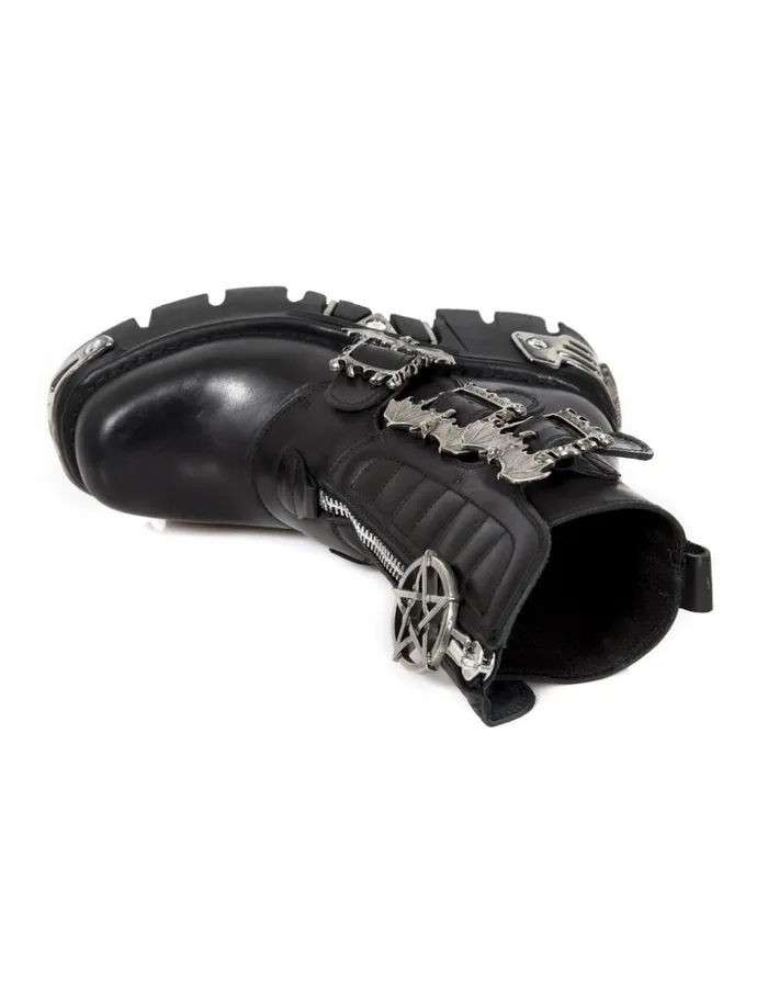 WomenMen Boot Metallic M1486C1 New Rock Boots WomenMen Boot Metallic M1486C1 New Rock Boots