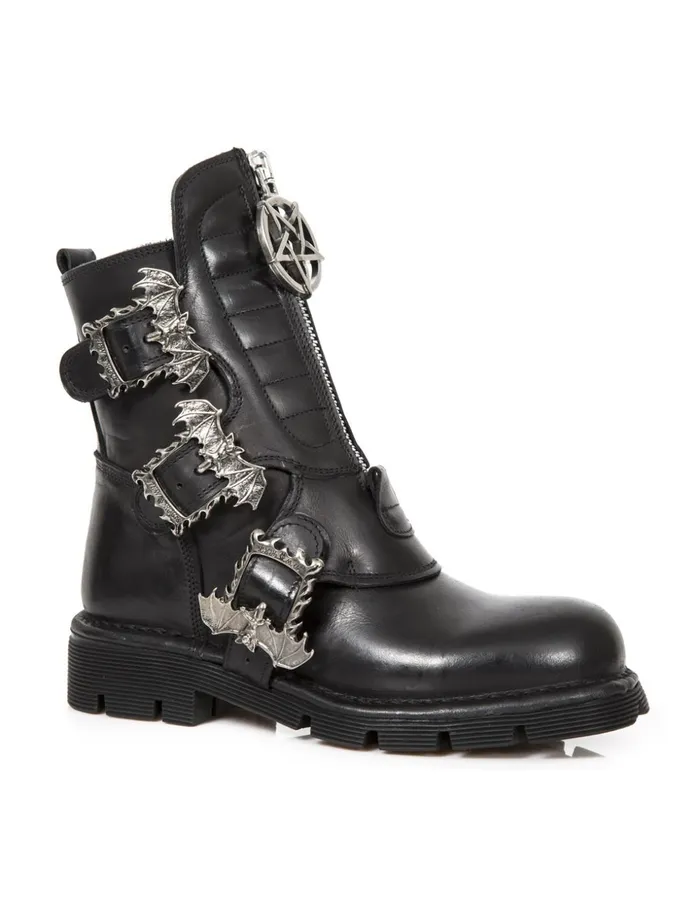 WomenMen Boot Metallic M1486C2 New Rock Boots