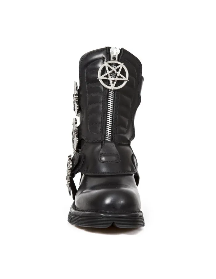 WomenMen Boot Metallic M1486C2 New Rock Boots WomenMen Boot Metallic M1486C2 New Rock Boots