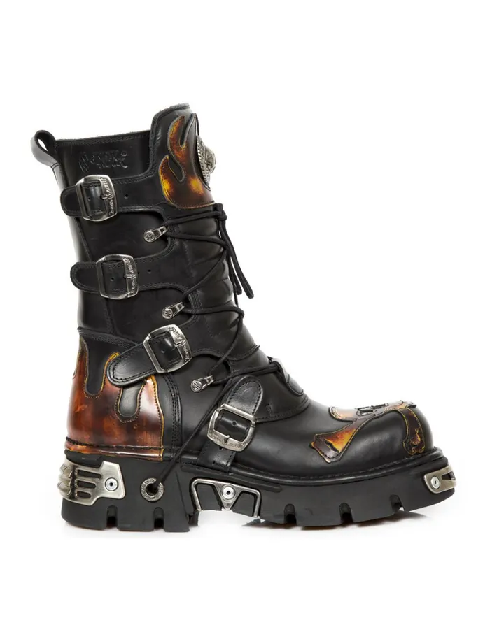 WomenMen Boot Metallic M156C3 New Rock Boots