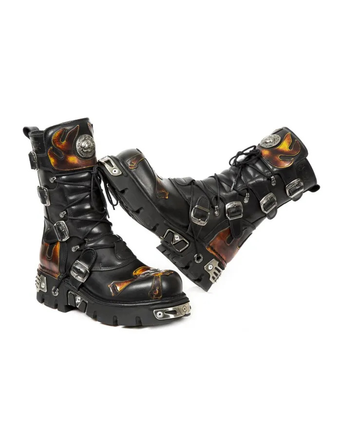 WomenMen Boot Metallic M156C3 New Rock Boots WomenMen Boot Metallic M156C3 New Rock Boots
