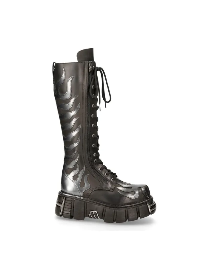WomenMen Boot Metallic M350C1 New Rock High Boots WomenMen Boot Metallic M350C1 New Rock High Boots
