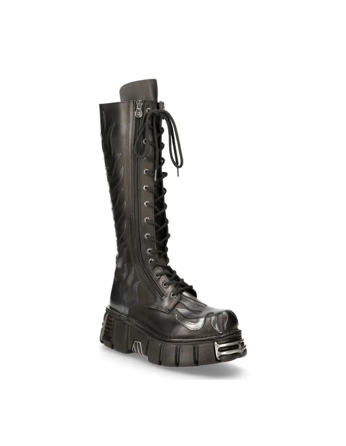 WomenMen Boot Metallic M350C1 New Rock High Boots WomenMen Boot Metallic M350C1 New Rock High Boots