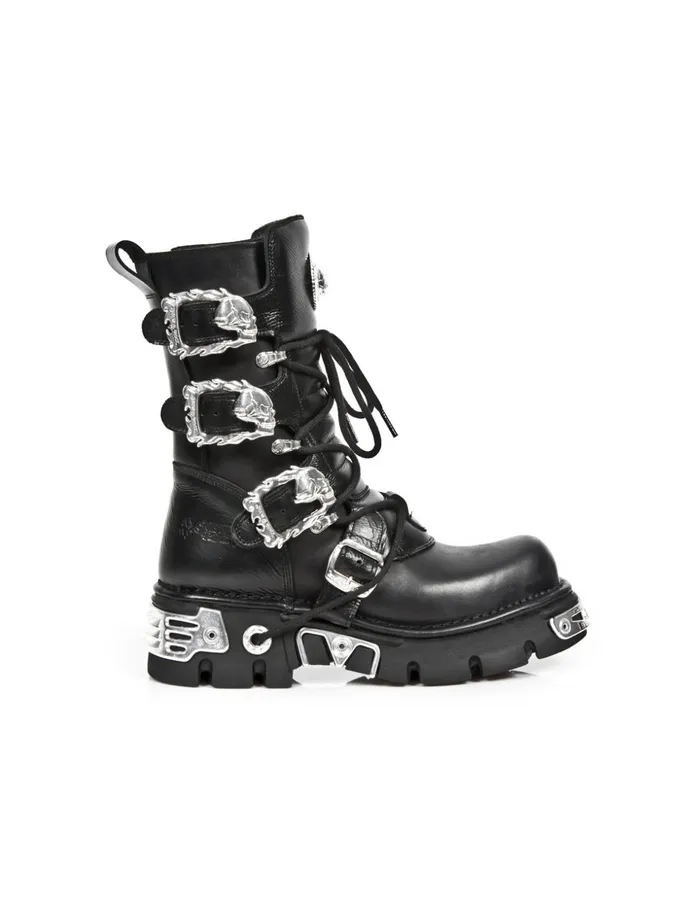 WomenMen Boot Metallic M391silverC1 New Rock Boots WomenMen Boot Metallic M391silverC1 New Rock Boots
