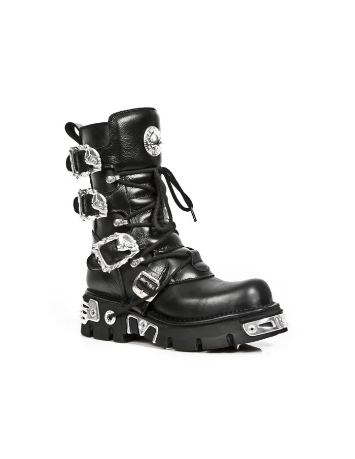 WomenMen Boot Metallic M391silverC1 New Rock Boots WomenMen Boot Metallic M391silverC1 New Rock Boots