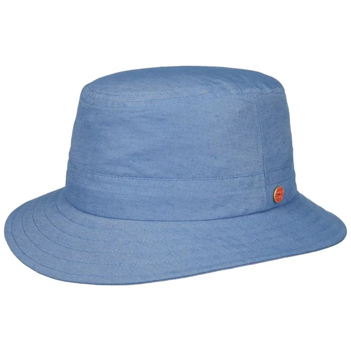 WomenMen Bucket Hats Mayser Kilian Gomera Fabric Hat With UV Protection Blue