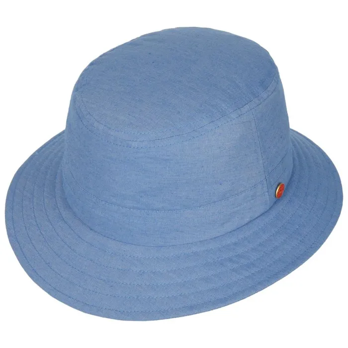 WomenMen Bucket Hats Mayser Kilian Gomera Fabric Hat With UV Protection Blue