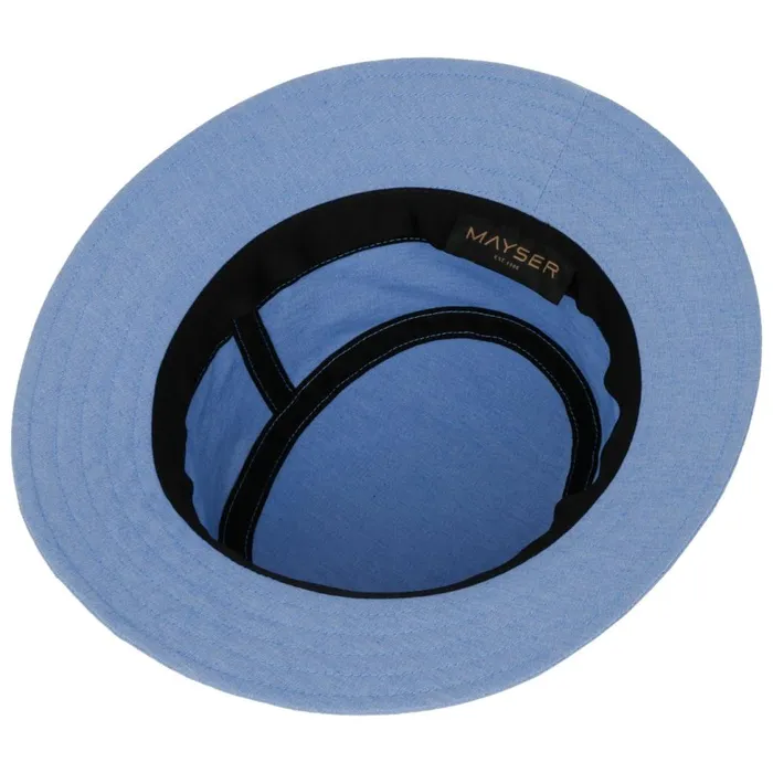 WomenMen Bucket Hats Mayser Kilian Gomera Fabric Hat With UV Protection Blue