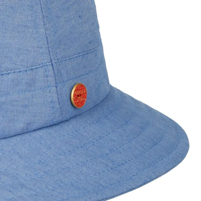 WomenMen Bucket Hats Mayser Kilian Gomera Fabric Hat With UV Protection Blue