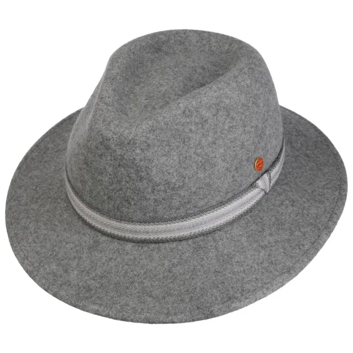 WomenMen Felt Hats Mayser Gedeon Trekking Wool Hat Graymottled WomenMen Felt Hats Mayser Gedeon Trekking Wool Hat Graymottled