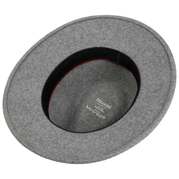 WomenMen Felt Hats Mayser Gedeon Trekking Wool Hat Graymottled WomenMen Felt Hats Mayser Gedeon Trekking Wool Hat Graymottled