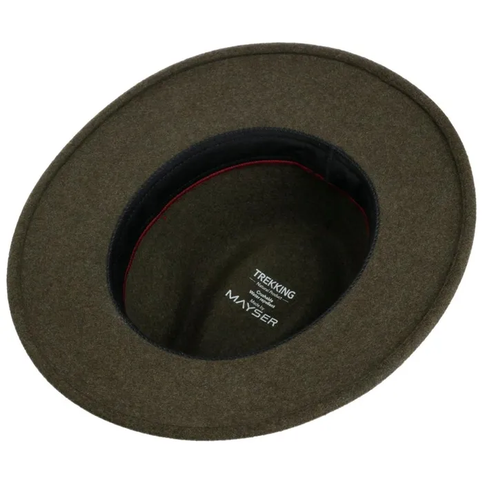WomenMen Felt Hats Mayser Gedeon Trekking Wool Hat Graymottled WomenMen Felt Hats Mayser Gedeon Trekking Wool Hat Graymottled
