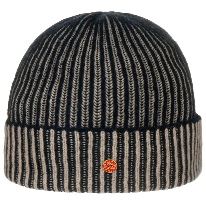 WomenMen Knitted Hats Mayser Harper Cashmere Beanie Beigeblue WomenMen Knitted Hats Mayser Harper Cashmere Beanie Beigeblue