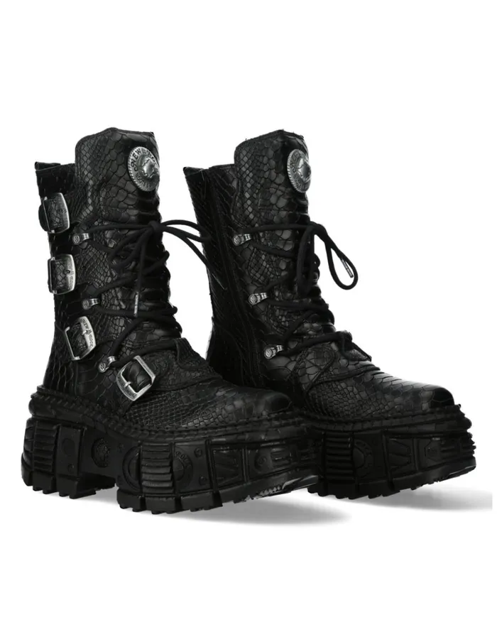 WomenMen MWall028bS1 New Rock Boots