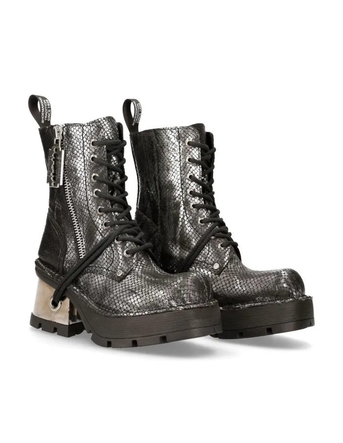 WomenMen Metallic M1045C10 New Rock Boots