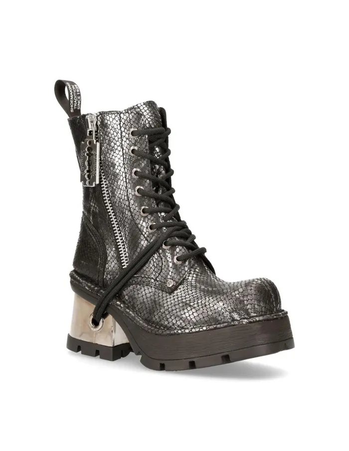 WomenMen Metallic M1045C10 New Rock Boots WomenMen Metallic M1045C10 New Rock Boots