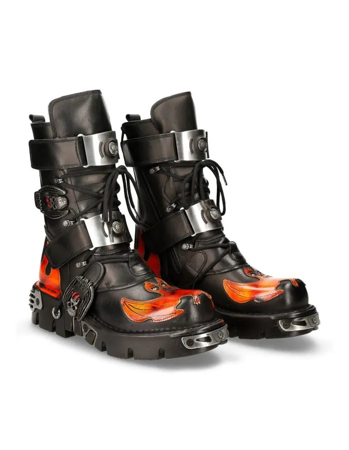 WomenMen Metallic M195S3 New Rock Boots