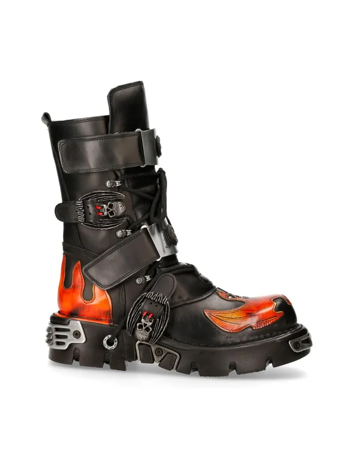 WomenMen Metallic M195S3 New Rock Boots WomenMen Metallic M195S3 New Rock Boots