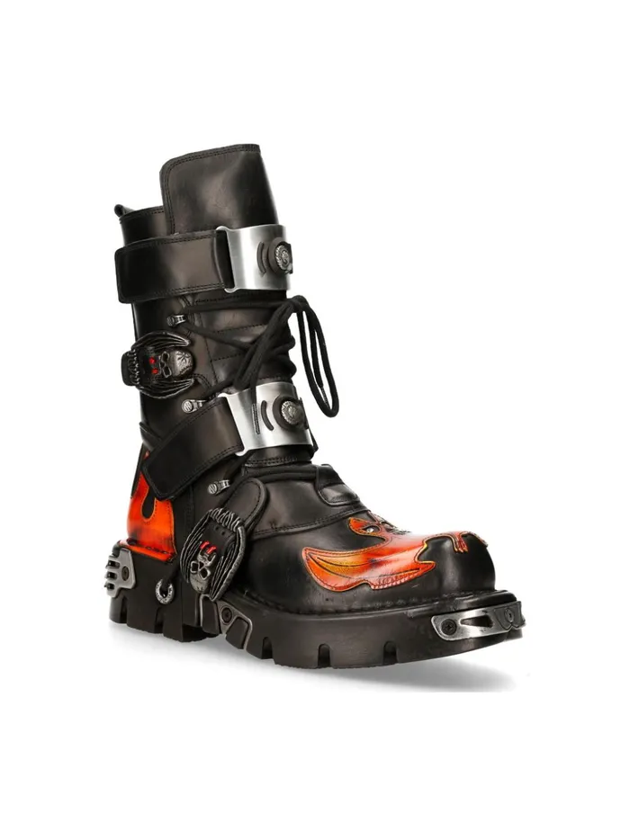 WomenMen Metallic M195S3 New Rock Boots WomenMen Metallic M195S3 New Rock Boots