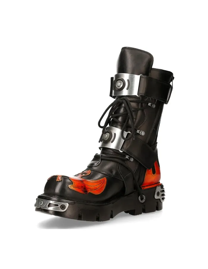 WomenMen Metallic M195S3 New Rock Boots WomenMen Metallic M195S3 New Rock Boots