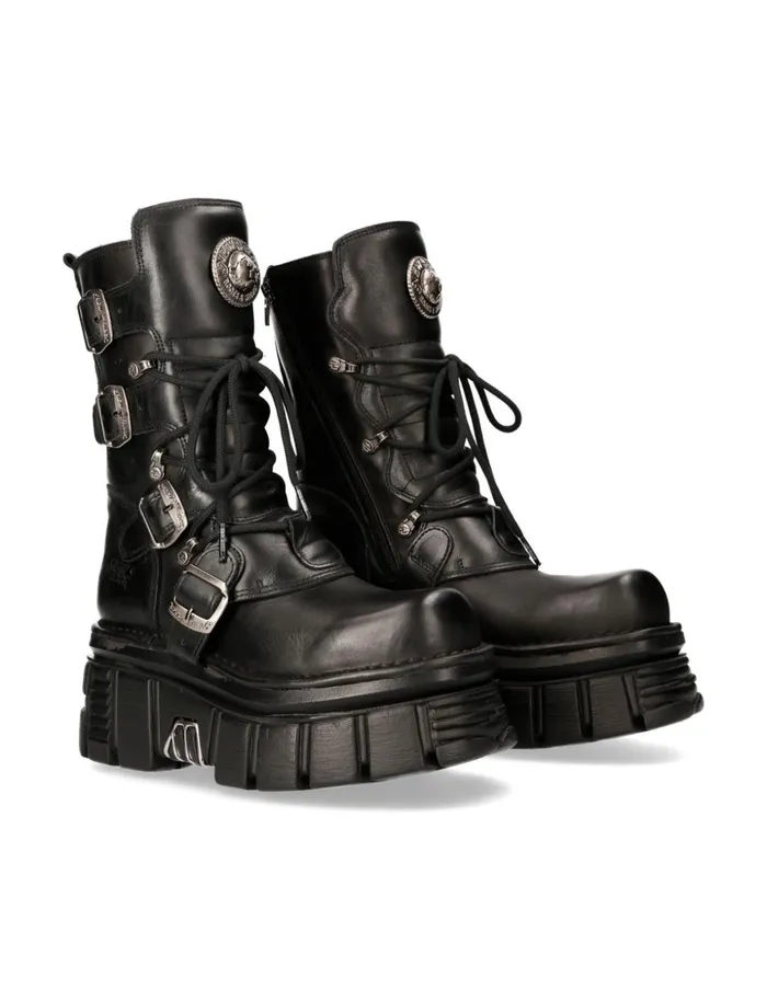WomenMen Metallic M373C90 New Rock Boots