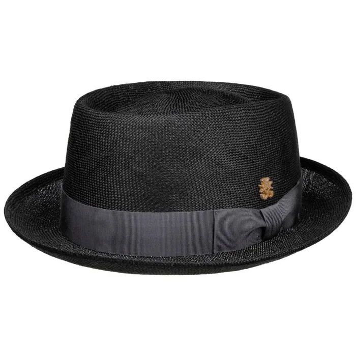 WomenMen Pork Pie Hats Mayser Uni Sisal Pork Pie Straw Hat Zechbauer Black