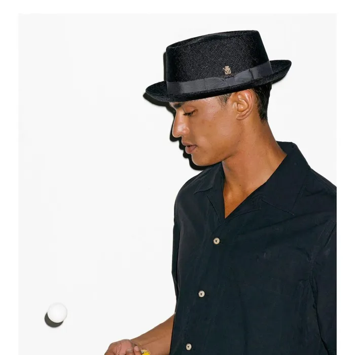WomenMen Pork Pie Hats Mayser Uni Sisal Pork Pie Straw Hat Zechbauer Black WomenMen Pork Pie Hats Mayser Uni Sisal Pork Pie Straw Hat Zechbauer Black