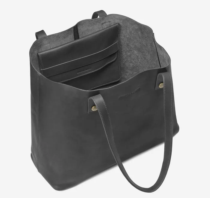 WomenMen Rhodes Leather Tote Black Full Grain JohnstonandMurphy Totes WomenMen Rhodes Leather Tote Black Full Grain JohnstonandMurphy Totes