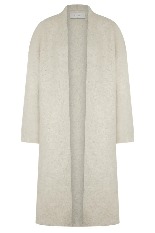 Women Meshki Bottoms Benson Maxi Knit Cardigan 8211 Cream Marle