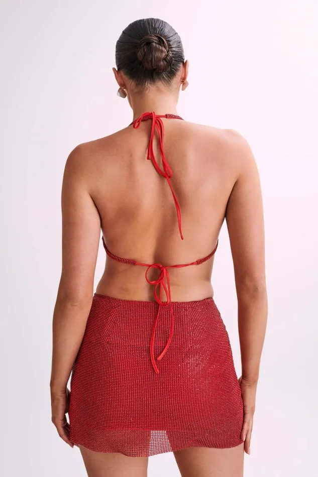 Women Meshki Bottoms Marlena Glomesh Mini Skirt 8211 Red Women Meshki Bottoms Marlena Glomesh Mini Skirt 8211 Red