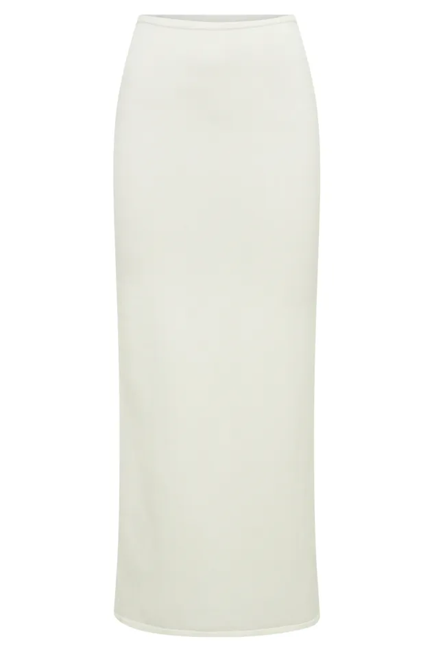 Women Meshki Bottoms Tristan Knit Maxi Skirt 8211 Ivory