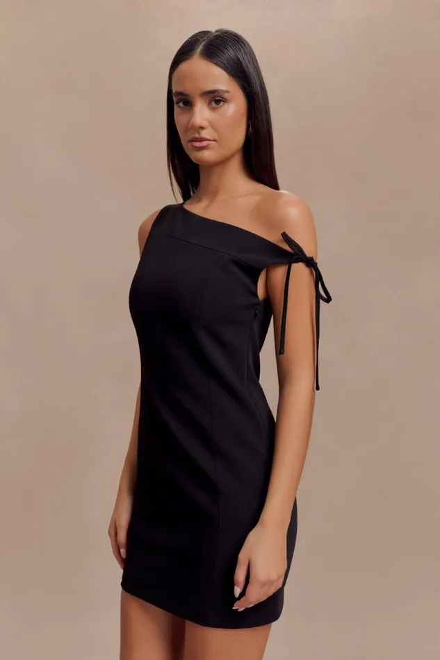 Women Meshki Dresses Baker Suiting Off Shoulder Dress 8211 Black