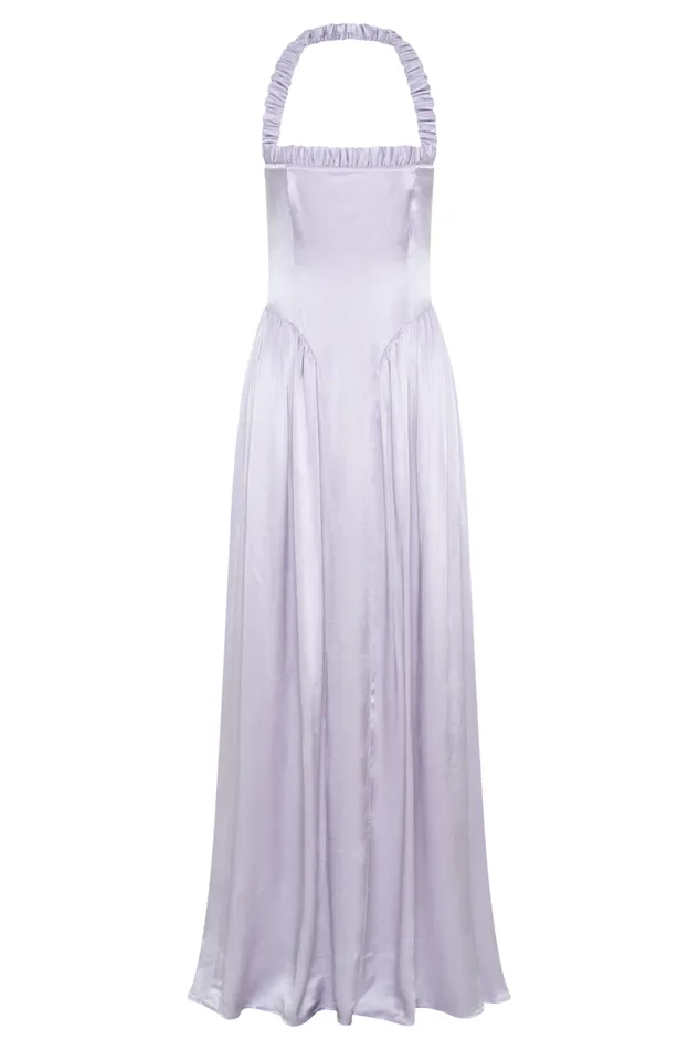 Women Meshki Dresses Coco Dropped Waist Maxi Dress 8211 Lilac