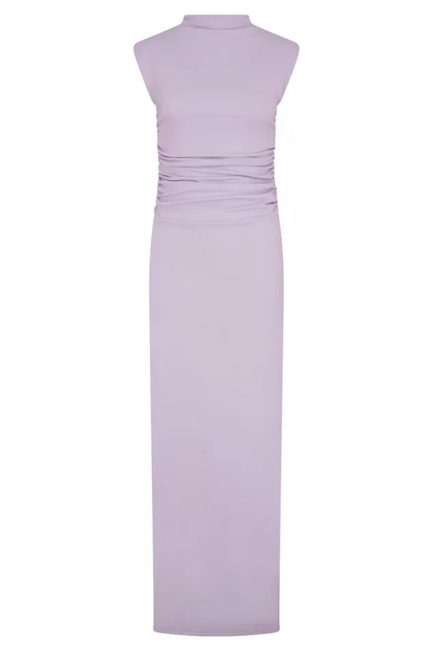 Women Meshki Dresses Elliot High Neck Sleeveless Maxi Dress 8211 Lilac