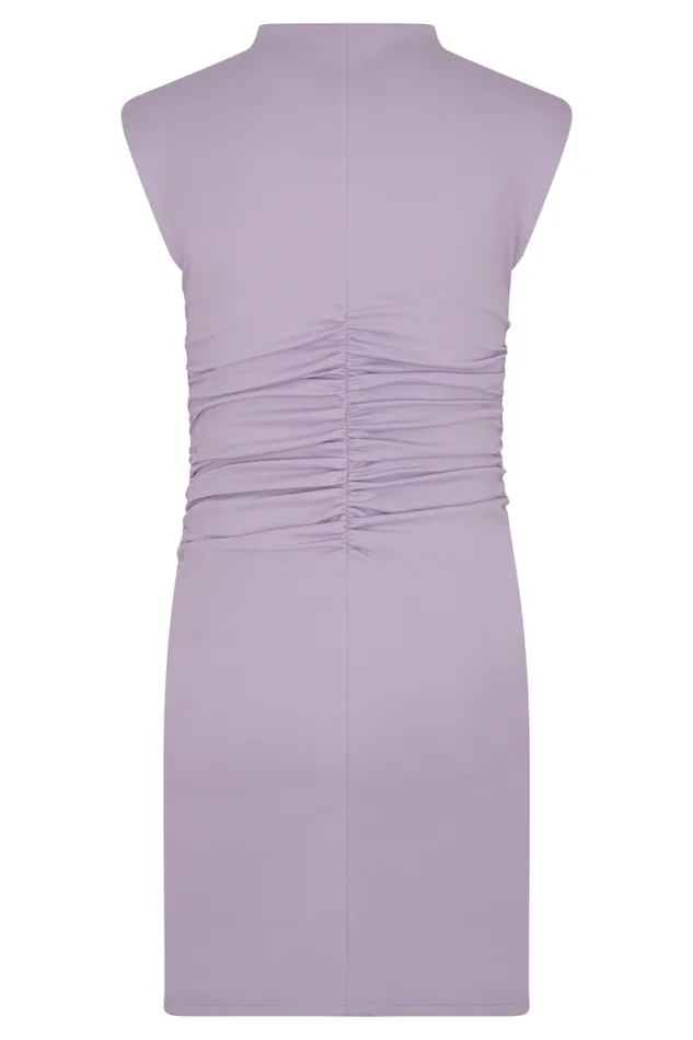 Women Meshki Dresses Elliot High Neck Sleeveless Mini Dress 8211 Lilac