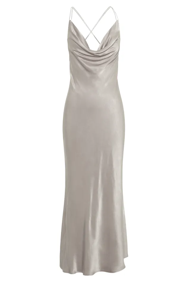 Women Meshki Dresses Kalani Chain Maxi Dress 8211 Silver