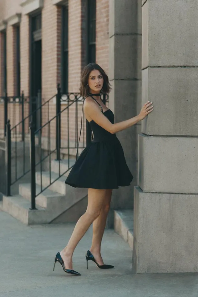 Women Meshki Dresses Ruby Halter Mini Dress 8211 Black