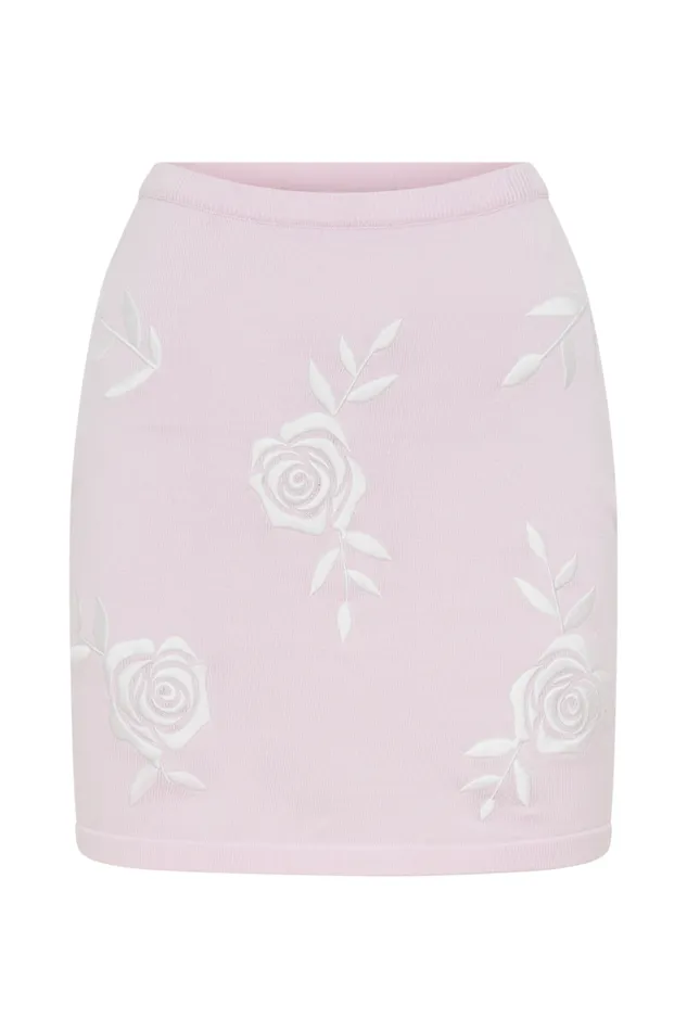 Women Meshki Dresses Tallulah Rose Knit Mini Skirt 8211 Fairy Floss Pink